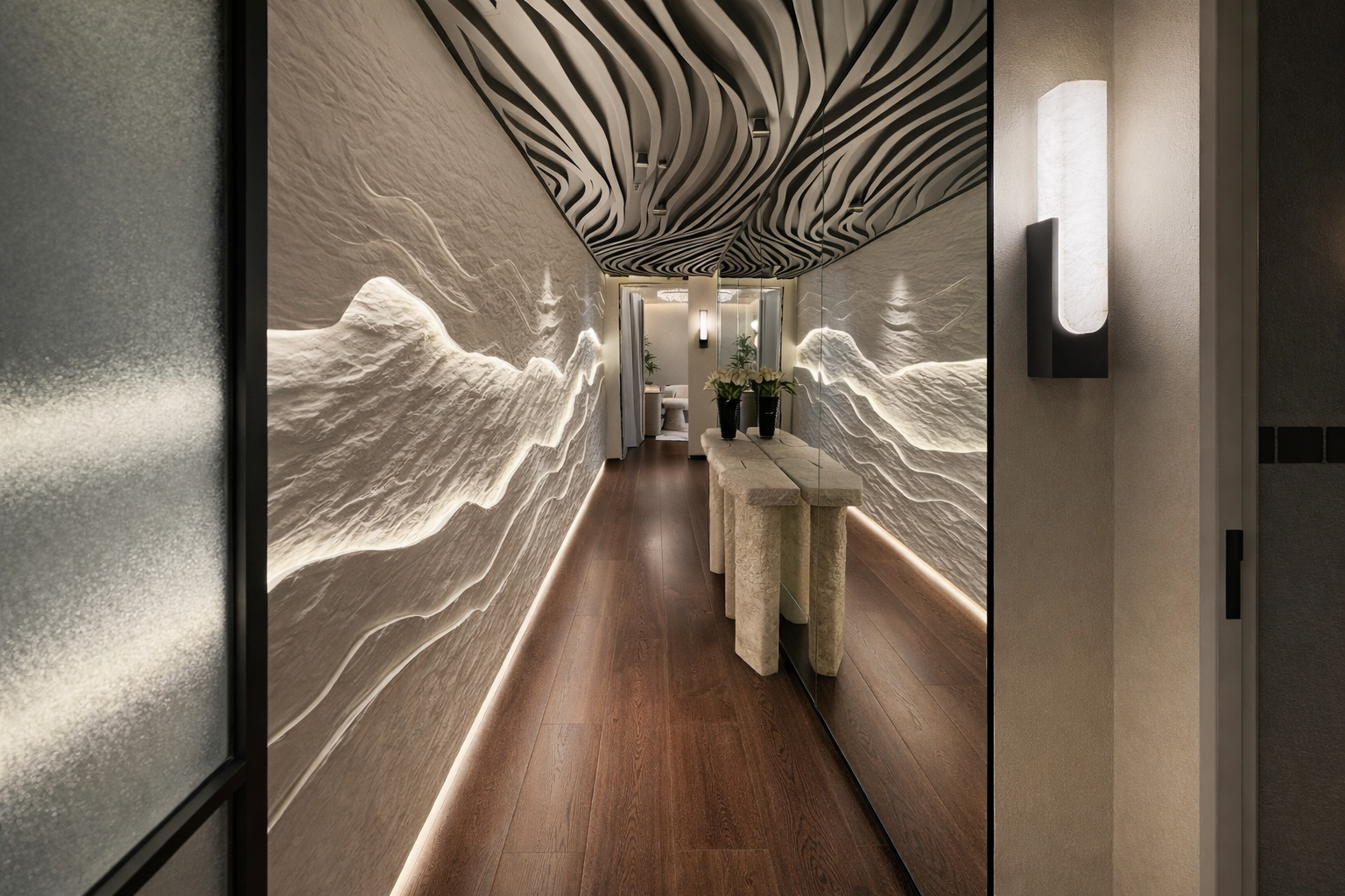 Mamsha Alsaadiyat II Abu Dhabi waterfront residence — interior design by MSE